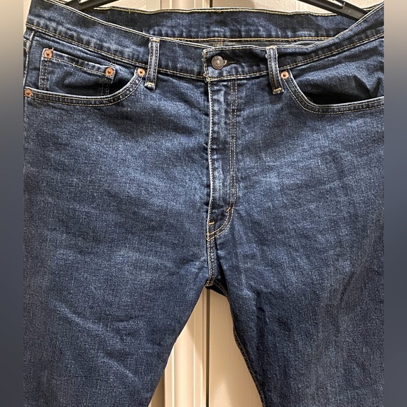 Men’s Levi Strauss & Co 505 Jeans Dark Wash - Picture 4 of 11